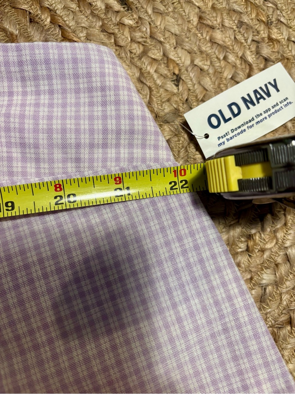 Old Navy Lilac Gingham Spaghetti Strap Mini Dress NWT - Picture 5 of 6